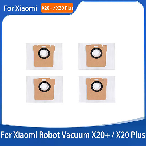 Accessoires pour aspirateur robot Xiaomi S20/X20 Plus/X20 Plus/X20+ Pièces principales Brosse latérale Lèvre Filtre HEPA Chiffon de nettoyage Sac à poussière~02665