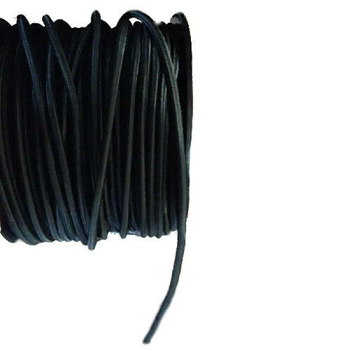 boni-shop Corde élastique noire 6 mm, 20 mètres pour bâche et filets