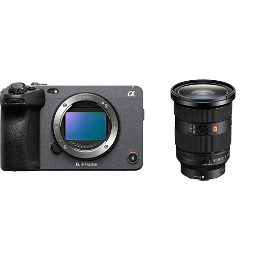 Sony FX3A plein format Cinema Line Boîtier + objectif Sony FE 24-70 mm f/2,8 GM II (SEL2470GM2) à monture E