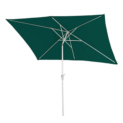 Decoshop26 Parasol de jardin rectangulaire - Vert