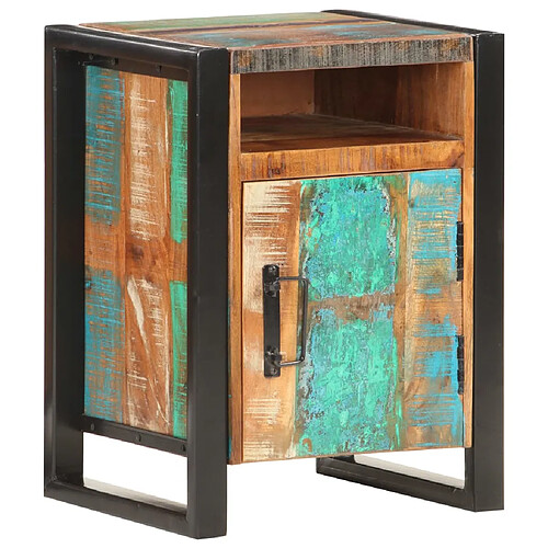 Decoshop26 table de chevet avec porte - multicolore
