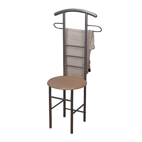 Decoshop26 Valet de chambre chaise - Or