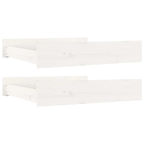 Decoshop26 tiroirs de lit pin massif - lot de 2