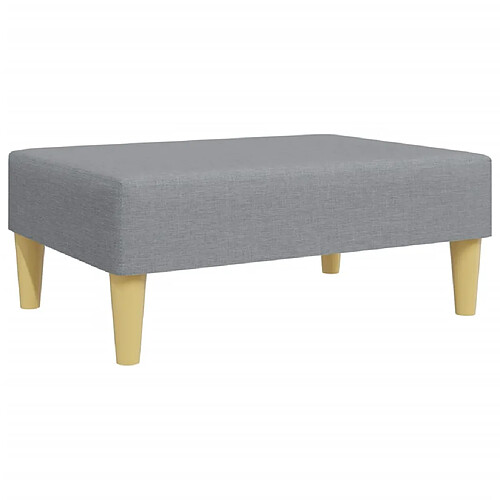 Decoshop26 Repose-pieds tabouret - Gris clair