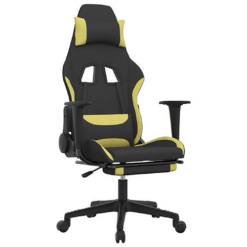 Decoshop26 Siège gamer - Noir et vert