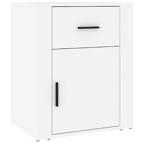 Decoshop26 table de chevet murale - Blanc