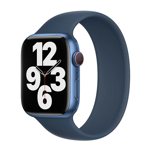 Bracelet Boucle unique en Silicone Apple Watch | 38/40/41/42 mm - Taille 3 - Abyss Blue