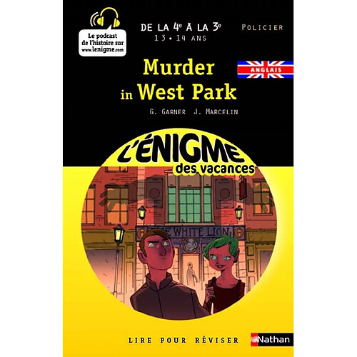 Murder in West Park : de la 4e à la 3e, 13-14 ans · Occasion