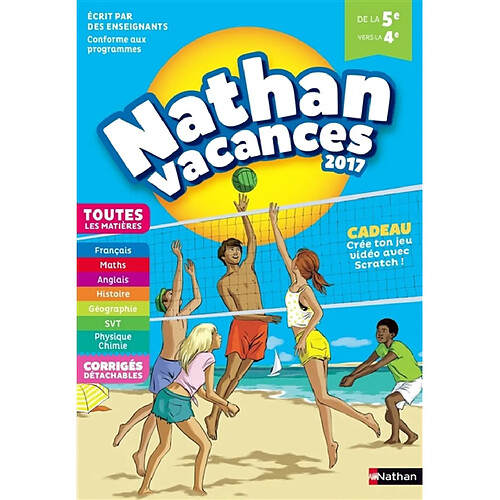 Nathan vacances 2017 : de la 5e vers la 4e, toutes les matières : conforme aux programmes · Occasion