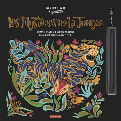 Les mystères de la jungle : gratte, révèle, dessine 9 scènes pour exprimer ta créativité ! · Occasion