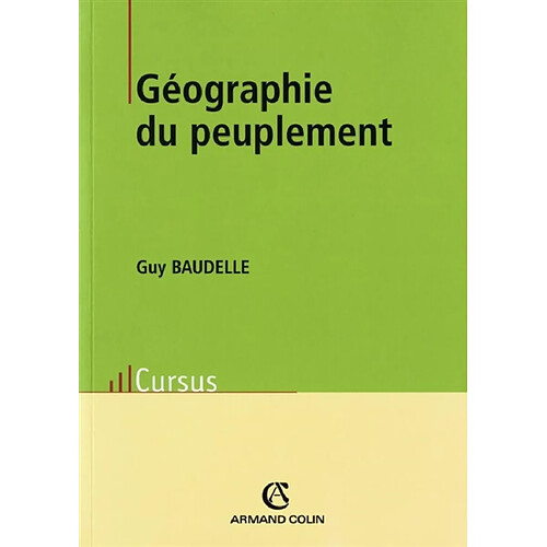 Géographie du peuplement · Occasion