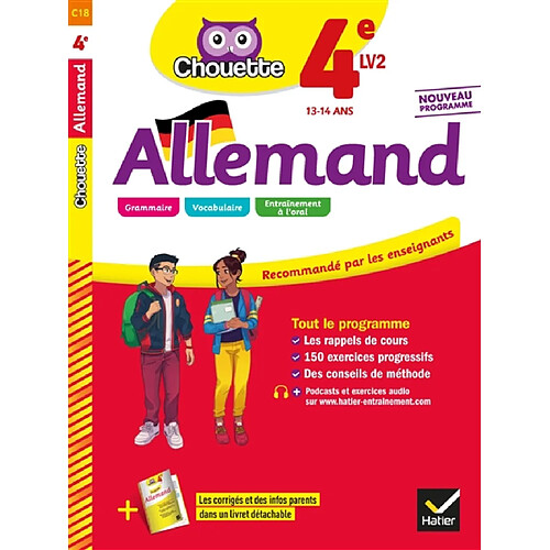 Allemand 4e LV2, 13-14 ans : nouveau programme · Occasion