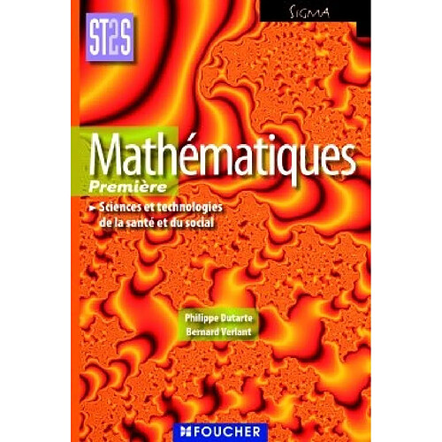 Mathématiques, première ST2S sciences et technologies de la santé et du social · Occasion