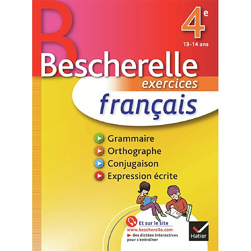 Français 4e, 13-14 ans : exercices · Occasion