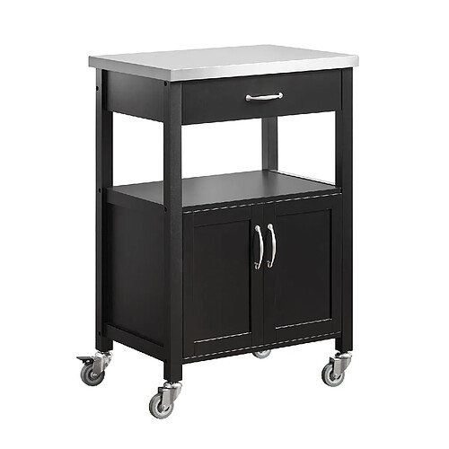 SoBuy FKW22-SCH Desserte de Cuisine Roulante Meuble de Rangement à roulettes