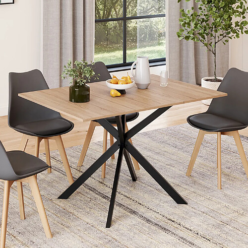 Idmarket TABLE A MANGER CARREE 4-6