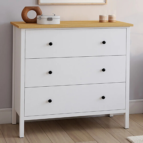 Idmarket COMMODE 3 TIR ACHILLE BLANC