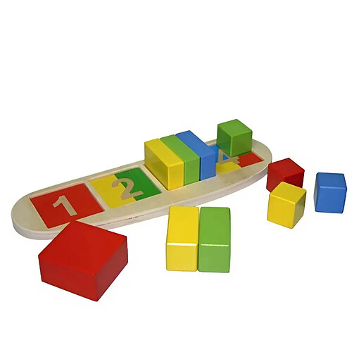 Top Bright Puzzle en Bois pour Apprendre les Formes et les Premiers Chiffres Multicolore
