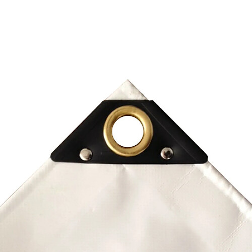 Bâche de protection PVC 3x6m, Bâche étanche blanche - Boni-Shop
