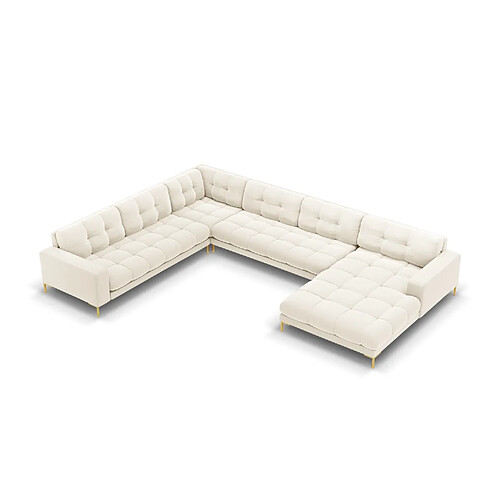Cosmopolitan design canapé panoramique d'angle gauche - Beige