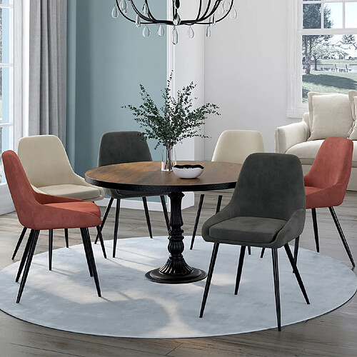 Idmarket 6 CHAISES THALYA MIX COLOR