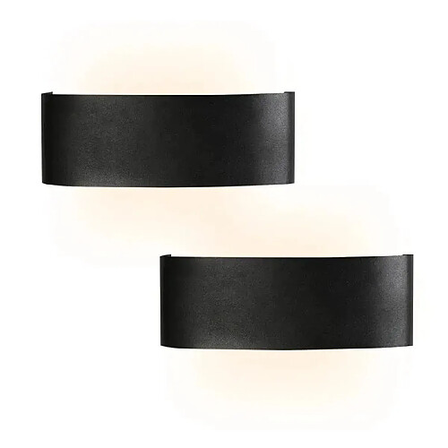 ZMH Applique Murale Extérieure LED Moderne Up Down Applique Murale Extérieure Chambre à Coucher Couloir