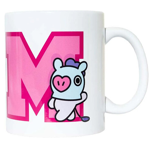 Line Friends BT21 Mug en Céramique Capacité 300ml Design Mystery Dancer MANG BT21 Blanc