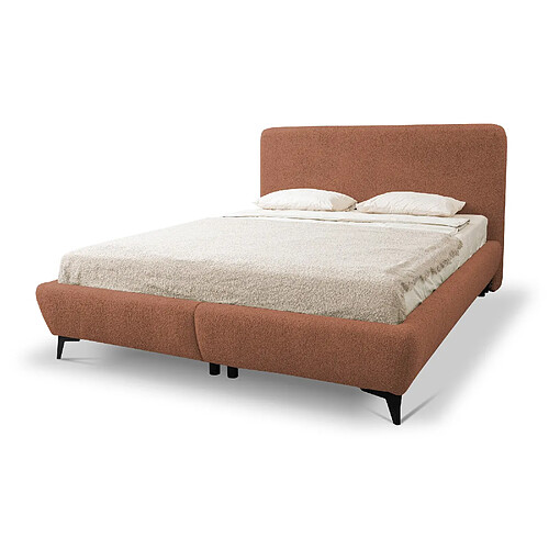 makamii Canapé 3 places convertible en tissu bouclette - PELE