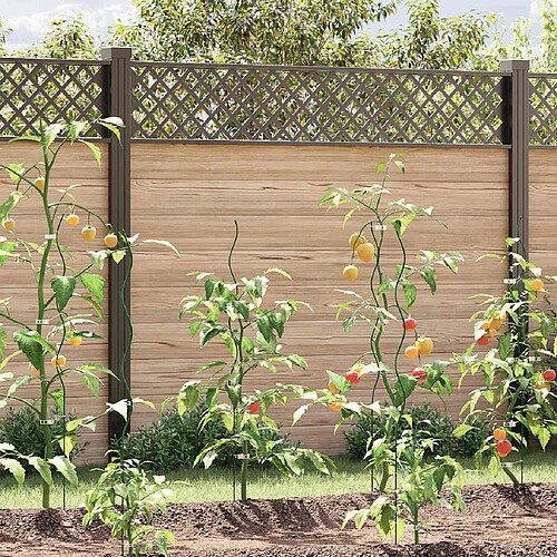 vidaXL Soutien de plante 20 pcs Vert 110 x 0.6 x 0.6 cm Acier