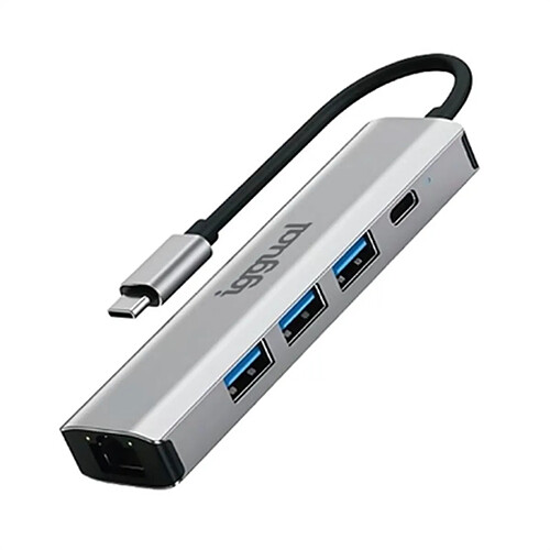 Iggual Hub USB 3.2 avec RJ45
