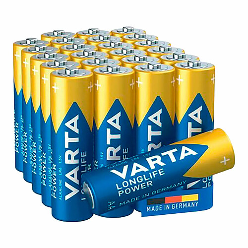 Batteries Varta alkalina longlife power aa - lr06 1,5 V AA LR06 (24 Pièces) (24 Unités)