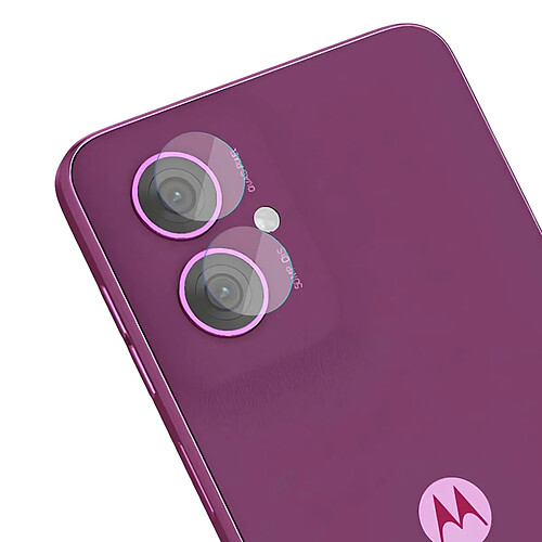 3mk 4 Lots de Protections d'Objectif Caméra pour Motorola Moto G55 5G Verre Hybride Transparent