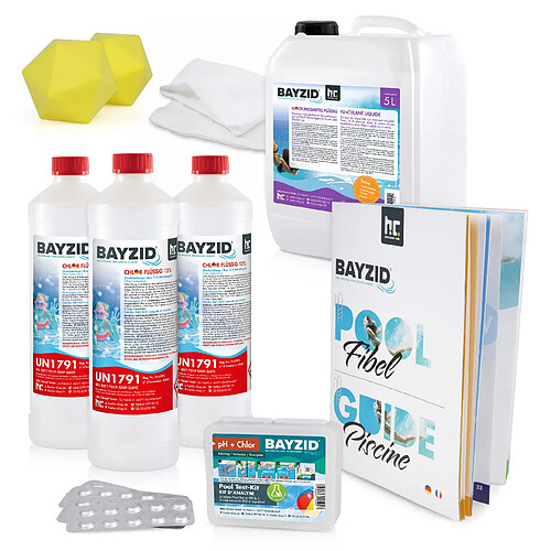 Hoefer Chemie Kit BAYZID® Anti-Turbidité pour Petites Piscines à Filtre à Sable