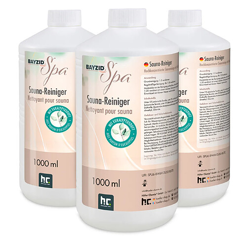 Hoefer Chemie Nettoyant Végétalien Concentré pour Sauna 1L - Parfum Eucalyptus