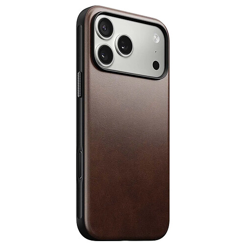Nomad Coque pour iPhone 17 Pro Max MagSafe en Cuir Horween Antichocs Marron foncé