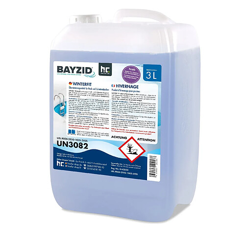 Hoefer Chemie BAYZID® Winterfit - Produit d'Hivernage pour Piscines 3 L