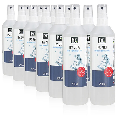 Hoefer Chemie Isopropanol 70% 250ml - Nettoyant Polyvalent et Dégraissant