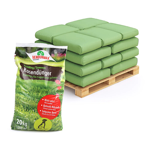 Hoefer Chemie Engrais Minéral pour Gazon VERDURMAX® Printemps / Été - Nourrissez Votre Pelouse en Profondeur