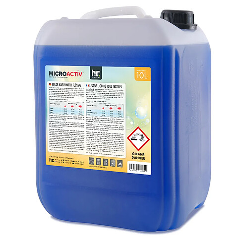 Hoefer Chemie Lessive Liquide Microactiv® Écologique 10L pour Blanc et Couleurs