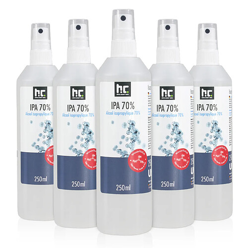 Hoefer Chemie Isopropanol 70% 250ml - Nettoyant Polyvalent et Dégraissant