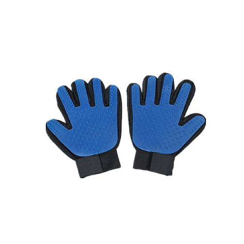 Generic Home Gant épilateur cinq doigts amélioré, bleu, paire