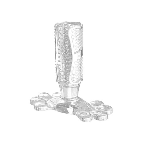 Generic Home Bâton de brossage dentaire pour chien en caoutchouc naturel - Blanc