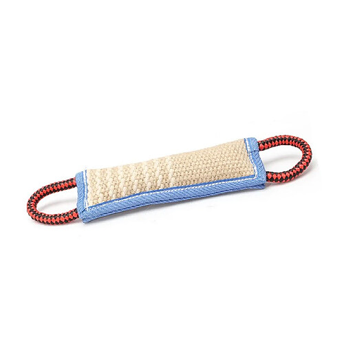 Generic Home Jouet de remorqueur en jute de 12 pouces avec 2 poignées pour chiens