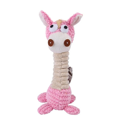 Generic Home Jouet en peluche girafe pour chien, entraînement vocal