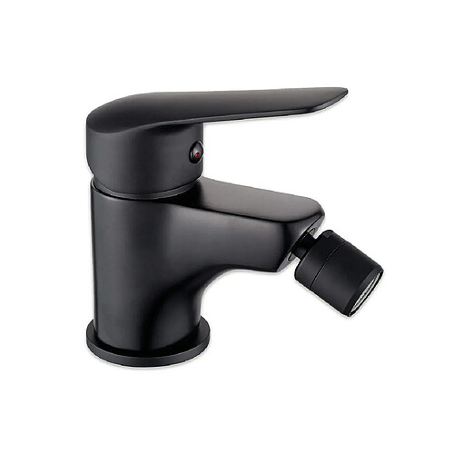 Kiamami Valentina Mitigeur monocommande bidet noir mat | Bormio