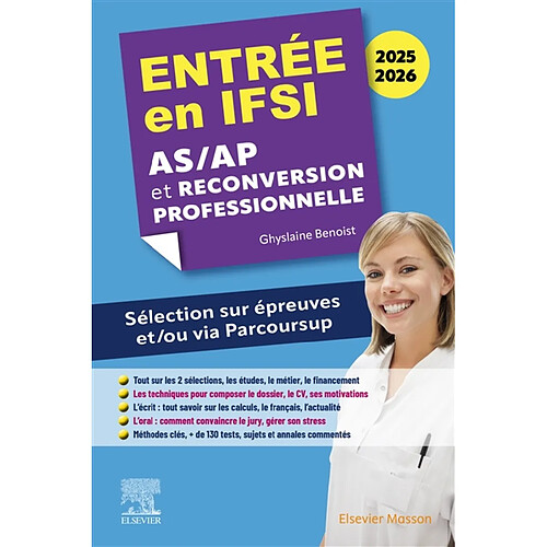 Entrée en IFSI 2025-2026 : AS-AP et reconversion professionnelle : sélection sur épreuves et-ou via Parcoursup · Occasion