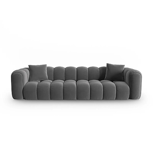 Cxl by christian lacroix Canapé droit modulable 4 places velours - Gris