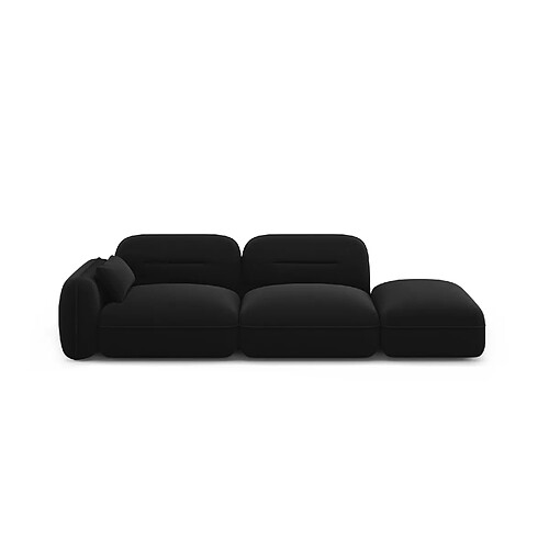 Cosmopolitan design Canapé droit Sydney 3 places - Noir