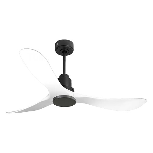 Purline Ventilateur de plafond Réversible Thermostat Wifi Moteur à courant continu Toits en pente Télécommande Hypersilence Mémoire Shopify Vendible (AUTOMATIQUE)