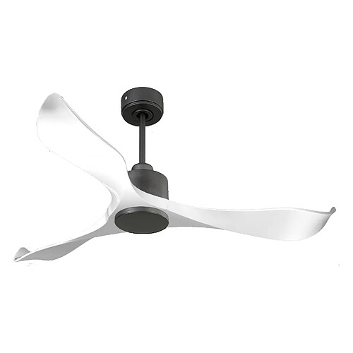 Purline Ventilateur de plafond Réversible Thermostat Wifi Moteur à courant continu Toits en pente Télécommande Adaptateur 2/3 Lames Hypersilence Mémoire